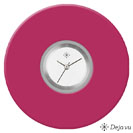 Deja vu Uhr, Schmuckscheiben, Acryl (Kombischeiben einfarbig), lila-rosa, K 104-1a