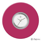 Deja vu watch, jewelry discs, acrylic, purple-pink, K 104-1 e