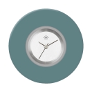 Deja vu Uhr, Schmuckscheiben, Acryl einfarbig, blau-t�rkis, K 10-1 u