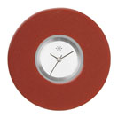 Deja vu Uhr, Schmuckscheiben, Acryl (Kombischeiben einfarbig), rot-orange, K 11-1 e