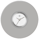 Deja vu Uhr, Schmuckscheiben, Acryl einfarbig, blau-t�rkis, K 122-1 a
