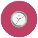 Deja vu Uhr, Schmuckscheiben, Acryl (Kombischeiben einfarbig), lila-rosa, K 123-2 a