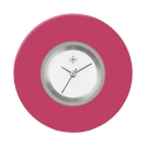 Deja vu Uhr, Schmuckscheiben, Acryl einfarbig, lila-rosa, K 123-2 u