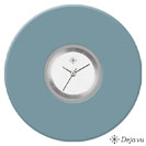 Deja vu Uhr, Schmuckscheiben, Acryl einfarbig, blau-t�rkis, K 125-1a