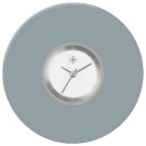 Deja vu Uhr, Schmuckscheiben, Acryl einfarbig, blau-t�rkis, K 128-1 a