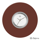 Deja vu Uhr, Schmuckscheiben, Acryl einfarbig, braun-gold, K 132-2 e  Deja vu Uhr, Schmuckscheiben, Acryl einfarbig, braun-gold, K 132-2 e