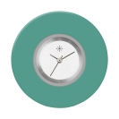 Deja vu Uhr, Schmuckscheiben, Acryl einfarbig, blau-t�rkis, K 134-1 u