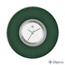 Deja vu Uhr, Schmuckscheiben, Acryl einfarbig, gr�n-gelb, K 135-2 u