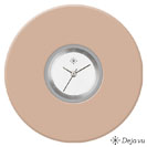 Deja vu Uhr, Schmuckscheiben, Acryl einfarbig, lila-rosa, K 136-1a