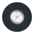 Deja vu Uhr, Schmuckscheiben, Acryl (Kombischeiben einfarbig), schwarz-grau-silber, K 137-1 e
