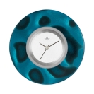 Deja vu watch, jewelry discs, acrylic, blue-turquoise, K 139-1