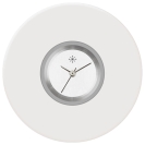 Deja vu Uhr, Schmuckscheiben, Acryl einfarbig, schwarz-grau-silber, K 13 a