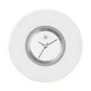 Deja vu Uhr, Schmuckscheiben, Acryl einfarbig, schwarz-grau-silber, K 13 u