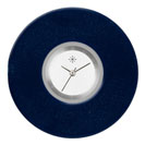 Deja vu Uhr, Schmuckscheiben, Acryl einfarbig, blau-t�rkis, K140-1e