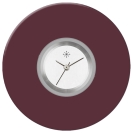 Deja vu Uhr, Schmuckscheiben, Acryl (Kombischeiben einfarbig), lila-rosa, K 147-2 a