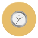 Deja vu Uhr, Schmuckscheiben, Acryl einfarbig, gr�n-gelb, K 150-1 e