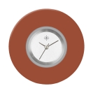 Deja vu Uhr, Schmuckscheiben, Acryl (Kombischeiben einfarbig), rot-orange, K 169 u