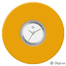 Deja vu Uhr, Schmuckscheiben, Acryl einfarbig, gr�n-gelb, K 175 a