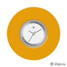 Deja vu Uhr, Schmuckscheiben, Acryl einfarbig, grün-gelb, K 175 u  Deja vu Uhr, Schmuckscheiben, Acryl einfarbig, grün-gelb, K 175 u