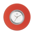 Deja vu Uhr, Schmuckscheiben, Acryl (Kombischeiben einfarbig), rot-orange, K 204-1