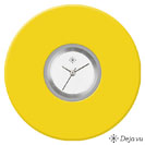 Deja vu Uhr, Schmuckscheiben, Acryl (Kombischeiben einfarbig), grn-gelb, K 26 a