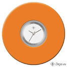 Deja vu Uhr, Schmuckscheiben, Acryl (Kombischeiben einfarbig), rot-orange, K 27 a