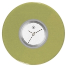 Deja vu Uhr, Schmuckscheiben, Acryl (Kombischeiben einfarbig), grn-gelb, K 319-1