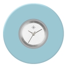 Deja vu Uhr, Schmuckscheiben, Acryl einfarbig, blau-t�rkis, K 33 e