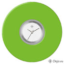 Deja vu watch, jewelry discs, acrylic, green-yellow, K 34 a