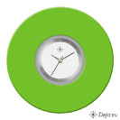 Deja vu watch, jewelry discs, acrylic, green-yellow, K 34 e