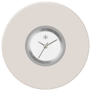 Deja vu Uhr, Schmuckscheiben, Acryl einfarbig, braun-gold, K 35 a  Deja vu Uhr, Schmuckscheiben, Acryl einfarbig, braun-gold, K 35 a