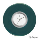 Deja vu Uhr, Schmuckscheiben, Acryl einfarbig, gr�n-gelb, K 3 e