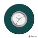 Deja vu Uhr, Schmuckscheiben, Acryl einfarbig, gr�n-gelb, K 3 u