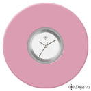 Deja vu Uhr, Schmuckscheiben, Acryl einfarbig, lila-rosa, K 42 a