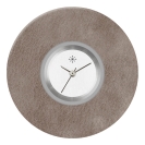Deja vu Uhr, Schmuckscheiben, Acryl (Kombischeiben einfarbig), schwarz-grau-silber, K 446 e