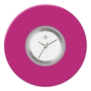 Deja vu Uhr, Schmuckscheiben, Acryl (Kombischeiben einfarbig), lila-rosa, K 44 e