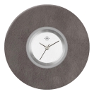 Deja vu Uhr, Schmuckscheiben, Acryl (Kombischeiben einfarbig), schwarz-grau-silber, K 451 e