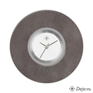 Deja vu Uhr, Schmuckscheiben, Acryl (Kombischeiben einfarbig), schwarz-grau-silber, K 451 u