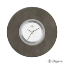 Deja vu Uhr, Schmuckscheiben, Acryl (Kombischeiben einfarbig), schwarz-grau-silber, K 454 u
