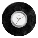 Deja vu Uhr, Schmuckscheiben, Acryl (Kombischeiben einfarbig), schwarz-grau-silber, K 457 e