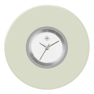 Deja vu Uhr, Schmuckscheiben, Acryl einfarbig, schwarz-grau-silber, K 459 e