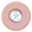 Deja vu Uhr, Schmuckscheiben, Acryl einfarbig, lila-rosa, K 499 e  Deja vu Uhr, Schmuckscheiben, Acryl einfarbig, lila-rosa, K 499 e