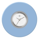 Deja vu Uhr, Schmuckscheiben, Acryl einfarbig, blau-t�rkis, K 49 e