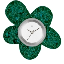 Deja vu watch, jewelry discs, acrylic, green-yellow, K 501