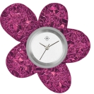 Deja vu watch, jewelry discs, acrylic, purple-pink, K 502