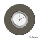 Deja vu Uhr, Schmuckscheiben, Acryl (Kombischeiben einfarbig), schwarz-grau-silber, K 502 u