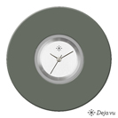 Deja vu Uhr, Schmuckscheiben, Acryl (Kombischeiben einfarbig), schwarz-grau-silber, K 503 e