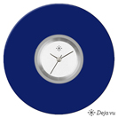 Deja vu Uhr, Schmuckscheiben, Acryl einfarbig, blau-t�rkis, K 50 a