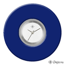 Deja vu Uhr, Schmuckscheiben, Acryl einfarbig, blau-trkis, K 50 e