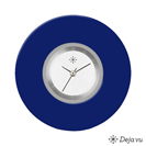 Deja vu Uhr, Schmuckscheiben, Acryl einfarbig, blau-t�rkis, K 50 u
